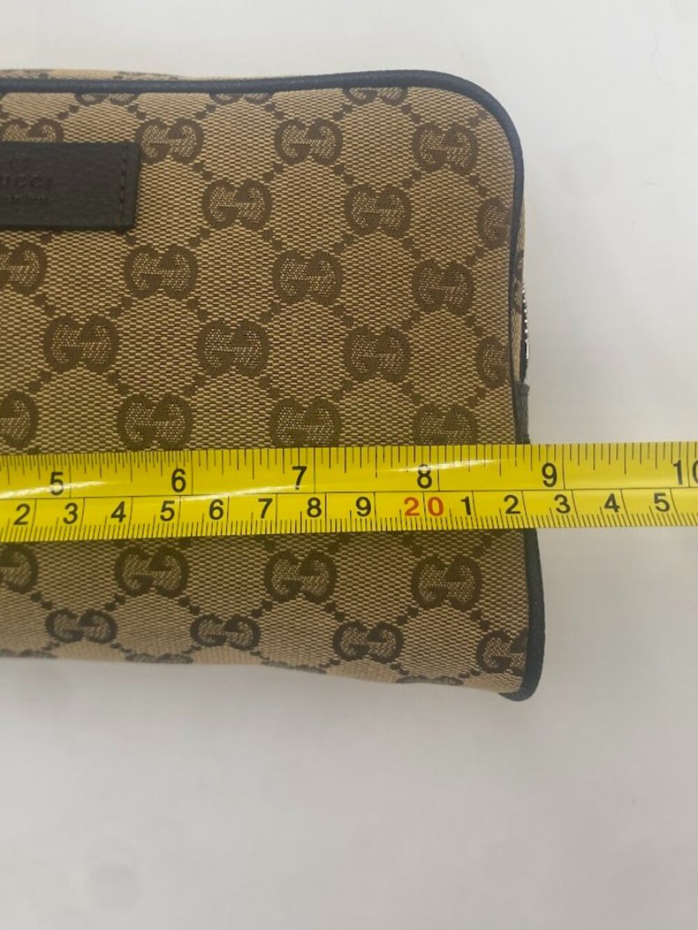 NEW Gucci Beige GG Monogram Pouch Fanny Pack Belt Bag Waist bag - Picture 4 of 8